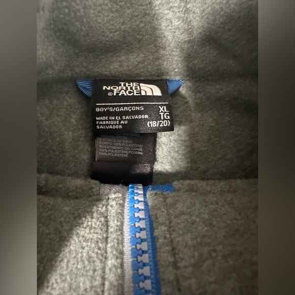 The North Face Zipper Fleece Sweatshirt Size XL Mock Neck Logo Sweater Used - Picture 3 of 6